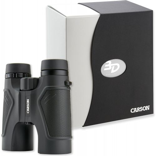  Carson 3D Series High Definition Binoculars with ED Glass, 10x42mm, Black