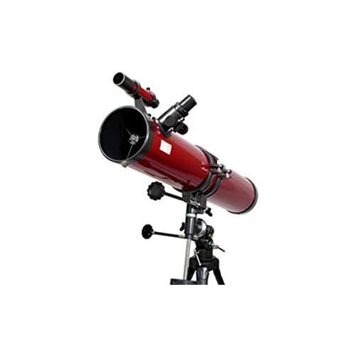  Carson Red Planet Series 45-100x114mm Newtonian Reflector Telescope with Universal Smartphone Digiscoping Adapter (RP-300SP),Large