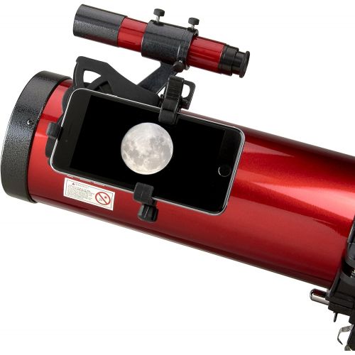  Carson Red Planet Series 45-100x114mm Newtonian Reflector Telescope with Universal Smartphone Digiscoping Adapter (RP-300SP),Large