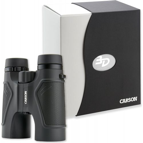  Carson 3D Series High Definition Binoculars with ED Glass, 8x42mm, Black