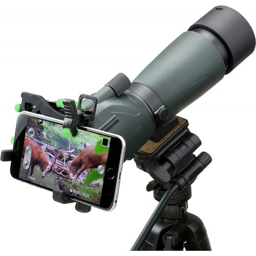  Carson HookUpz 2.0 Universal Smartphone Optics Digiscoping Adapter for Binoculars, Spotting Scopes, Telescopes, Microscopes, Monoculars and More (IS-200)