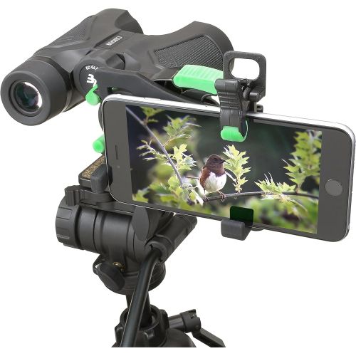  Carson HookUpz 2.0 Universal Smartphone Optics Digiscoping Adapter for Binoculars, Spotting Scopes, Telescopes, Microscopes, Monoculars and More (IS-200)