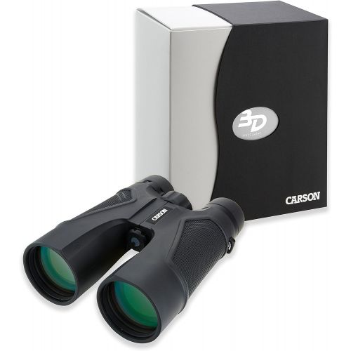  Carson 3D Series High Definition Binoculars with ED Glass, Black, 10 x 50mm