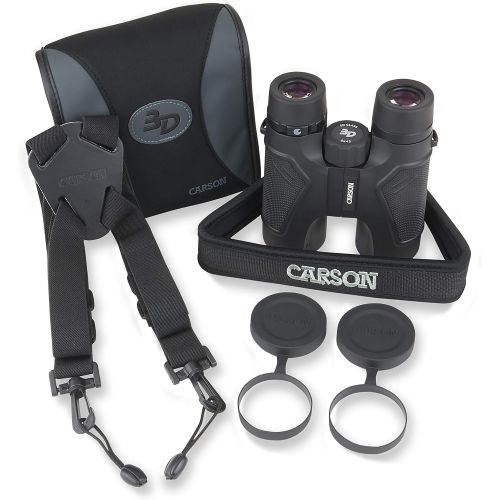  Carson 3D Series High Definition Waterproof Binoculars with ED Glass
