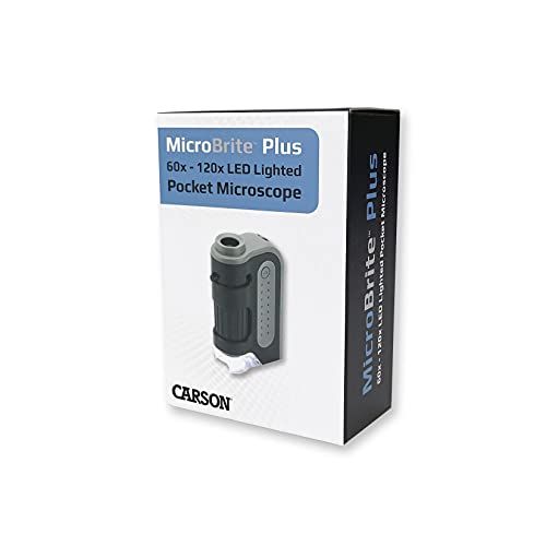  [아마존베스트]Carson Optical Carson MM-300 MicroBrite Plus 60x - 120x LED Illuminated Pocket Microscope