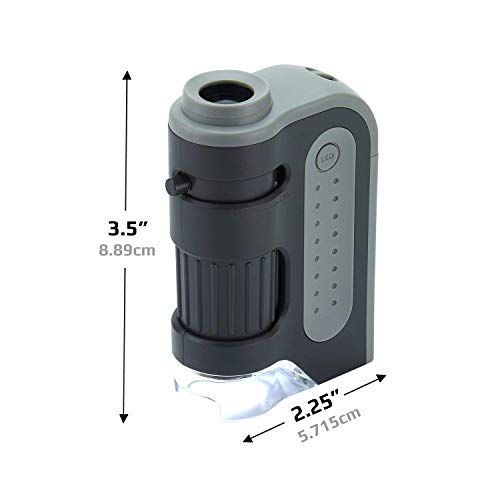  [아마존베스트]Carson Optical Carson MM-300 MicroBrite Plus 60x - 120x LED Illuminated Pocket Microscope