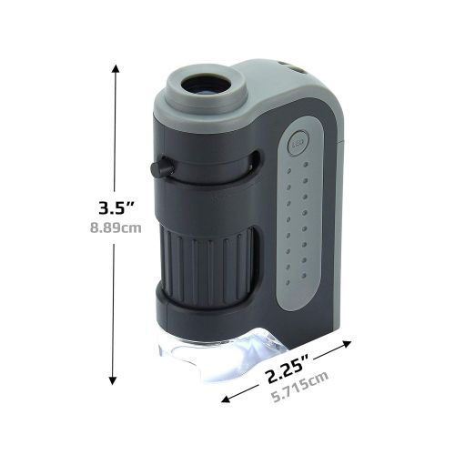  [아마존베스트]Carson Optical Carson MM-300 MicroBrite Plus 60x - 120x LED Illuminated Pocket Microscope