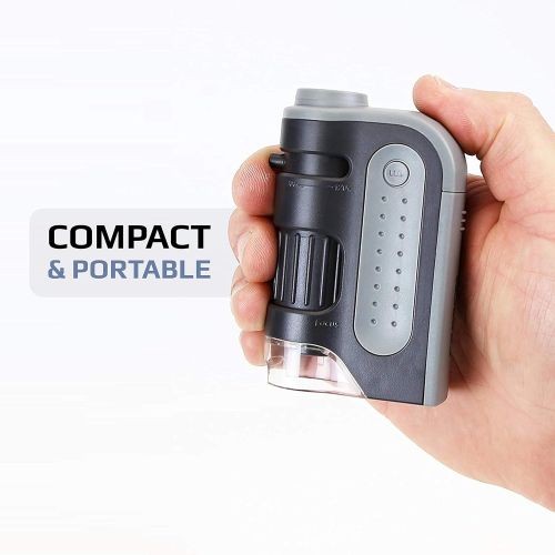  [아마존베스트]Carson Optical Carson MM-300 MicroBrite Plus 60x - 120x LED Illuminated Pocket Microscope