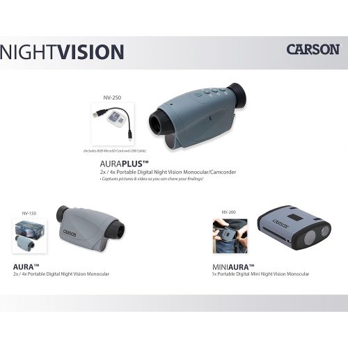  Carson Aura Digital Night Vision Monocular with Infrared Illuminator (NV-150)