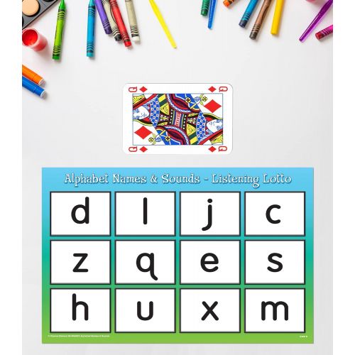  Key Education Alphabet Names & Sounds: Learn to identify alphabet letters and beginning letter sounds while having the fun of playing lotto!