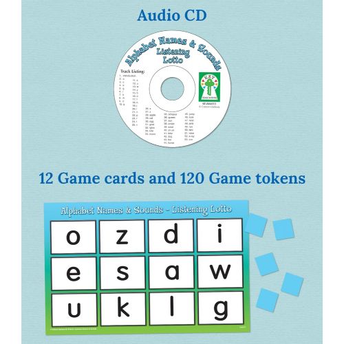  Key Education Alphabet Names & Sounds: Learn to identify alphabet letters and beginning letter sounds while having the fun of playing lotto!