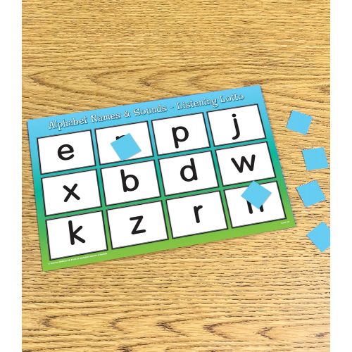  Key Education Alphabet Names & Sounds: Learn to identify alphabet letters and beginning letter sounds while having the fun of playing lotto!