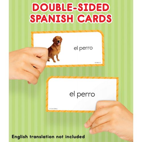  Carson Dellosa Education Carson Dellosa | Everyday Words in Spanish Flash Cards | All Ages, 104ct