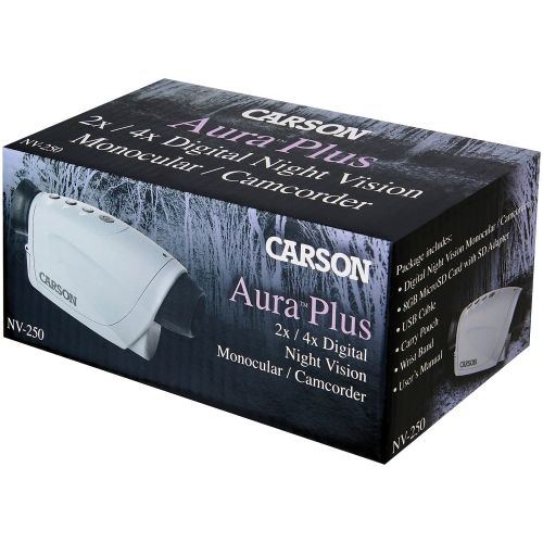  Carson Optical, Inc Carson AuraPlus 2x Power Digital Night Vision Camcorder with 8GB MicroSD Card (NV-250)