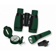 Carson Optical Child Outdoor AdventurePak 5x30mm Binocular Compass Flashlight Thermometer