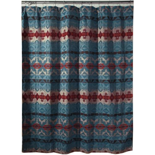  Carstens, Inc Carstens Chamarro Shower Curtain, Turquoise