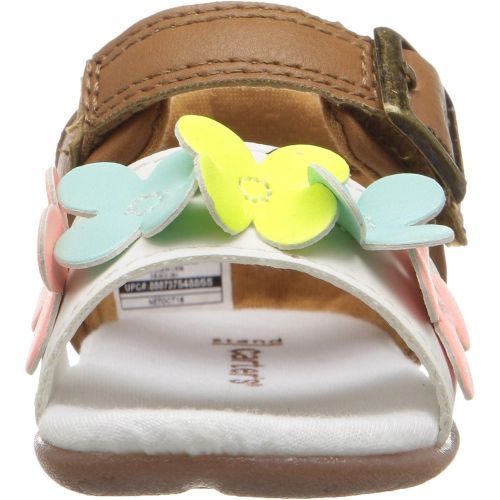  Carter%27s Carters Every Step Girls Glaze-WG Sandal White/Brown