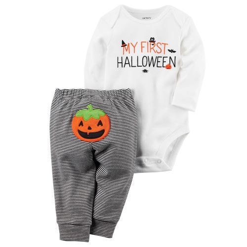  Carter%27s Carters Unisex Babys My First Halloween Long Sleeve Bodysuit Pants Bib Set