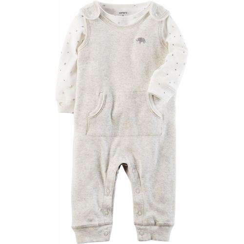  Carter%27s Carters Baby 2 Piece Elephant Coverall Set