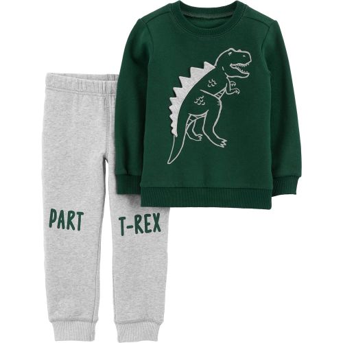  Carter%27s Carters Toddler Boy 2-Piece T-Rex Pullover & Jogger Set