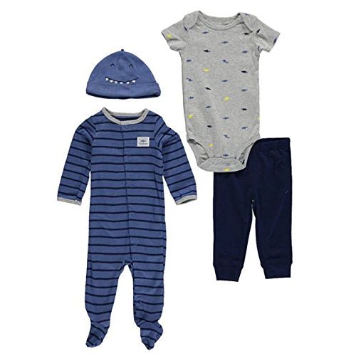  Carter%27s Carters Baby Clothing Outfit Boys 4-Piece Take-Me-Home Set Baseball