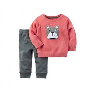 Carter%27s Carters Baby Boys 2-Piece Bulldog Sweater And Pants Set