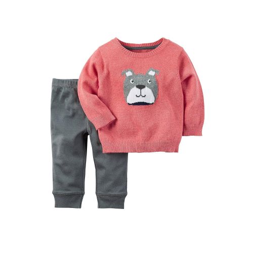  Carter%27s Carters Baby Boys 2-Piece Bulldog Sweater And Pants Set