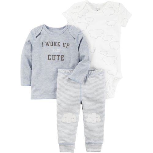  Carter%27s Carters Baby Boys I Woke up Cute 3 Piece Set