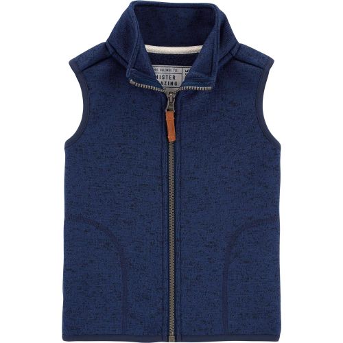  Carter%27s Carters Toddler Boys Zip-Up Fleece-Lined Vest - Navy