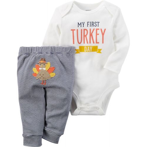  Carter%27s Carters Baby My First Turkey 2-Piece Bodysuit Pants Set