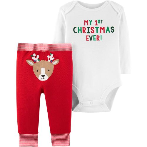  Carter%27s Carters My First Thanksgiving and My First Christmas Bodysuit and Pant Outfits, Baby Bundle