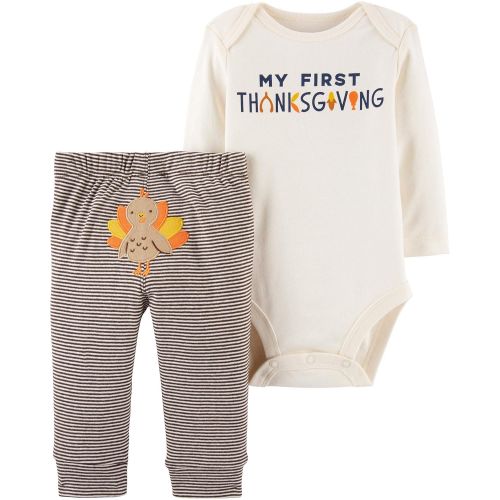  Carter%27s Carters My First Thanksgiving and My First Christmas Bodysuit and Pant Outfits, Baby Bundle