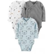 Carter%27s Carters 3-Pack Side-Snap Little Baby Basics Bodysuit, (Boys)