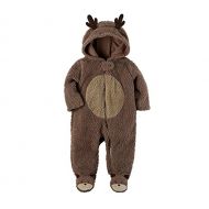 Carter%27s Carters Baby Short Sleeve Hooded Sherpa Reindeer Jumpsuit