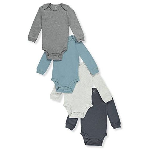  Carter%27s Carters Baby Boys 4-Pack Long Sleeve Original Bodysuits