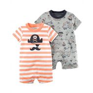 Carter%27s Carters Baby Boys 2 Pack Cotton Romper Creeper Set