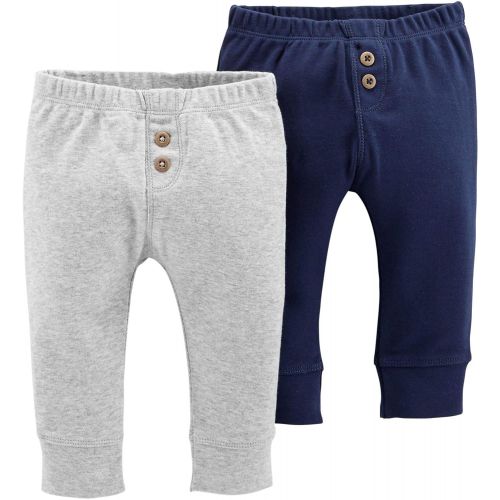  Carter%27s Carters Baby Boys 2-pk. Solid Banded Pull-On Pants