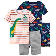 Carter%27s Carters Toddler Boy 4 Pc Cotton Pajama PJS Set Dinosaur Wrap Around