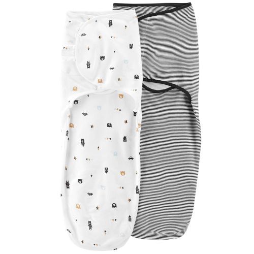  Carter%27s Carters Baby Boys 2-Pack Babybsoft Easy Swaddles