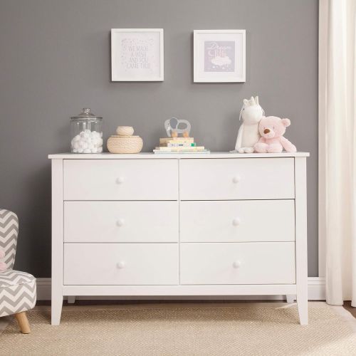  Carters by Davinci Morgan 6 Drawer Dresser, White