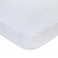 Carters Waterproof Fitted Quilted Crib and Toddler Protective Mattress Pad Cover, White