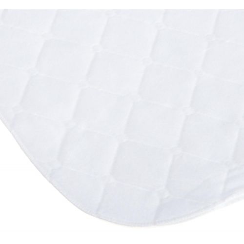  Carters Waterproof Fitted Quilted Crib and Toddler Protective Mattress Pad Cover, White