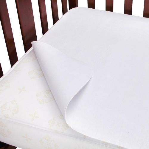  Carters Flannel Protector Pad, Solid White, One Size