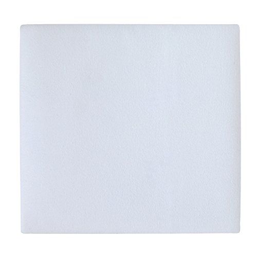  Carters Flannel Protector Pad, Solid White, One Size