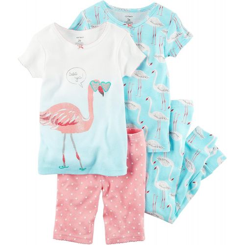  Carter%27s Carters Girls Flamingo Pajamas Set