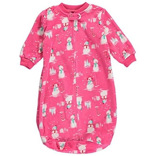  Carter%27s Carters Baby Girls Snowman Micro-Fleece Sleep Bag Size 0-9 Months