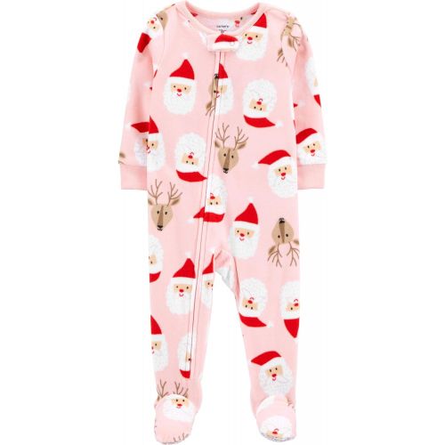  Carter%27s Carters Girls Toddler 1 Piece Fleece Sleepwear