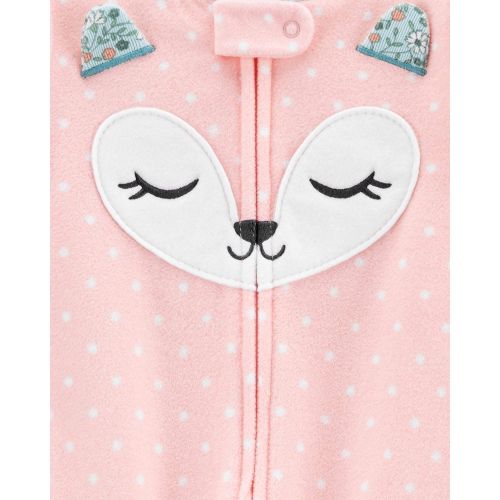  Carter%27s Carters Girls Toddler 1 Piece Fleece Sleepwear