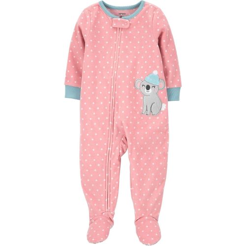  Carter%27s Carters Girls Toddler 1 Piece Fleece Sleepwear