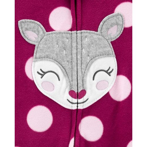  Carter%27s Carters Girls Toddler 1 Piece Fleece Sleepwear